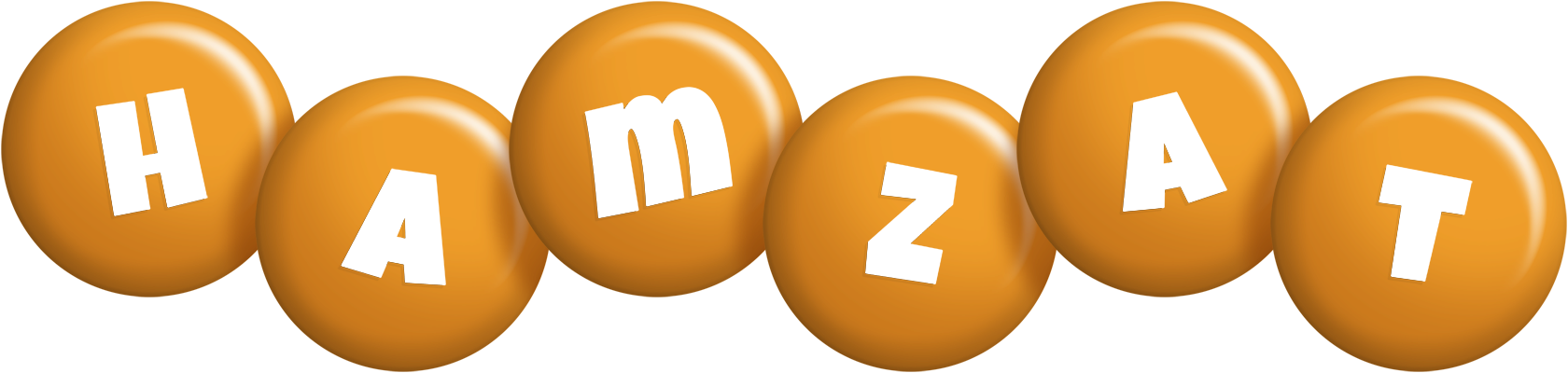 Hamzat candy-orange logo