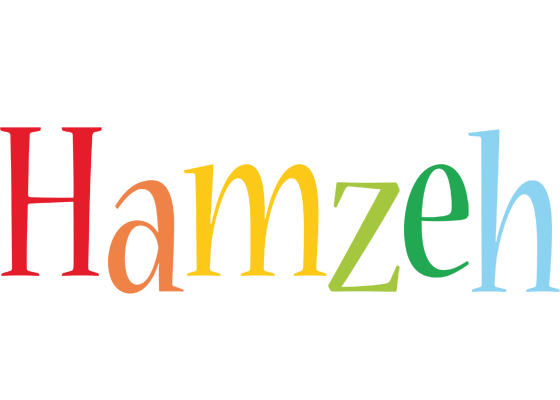 Hamzeh birthday logo