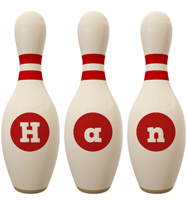 Han bowling-pin logo