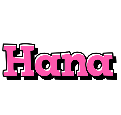 Hana girlish logo