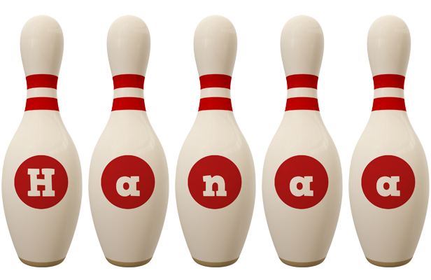 Hanaa bowling-pin logo