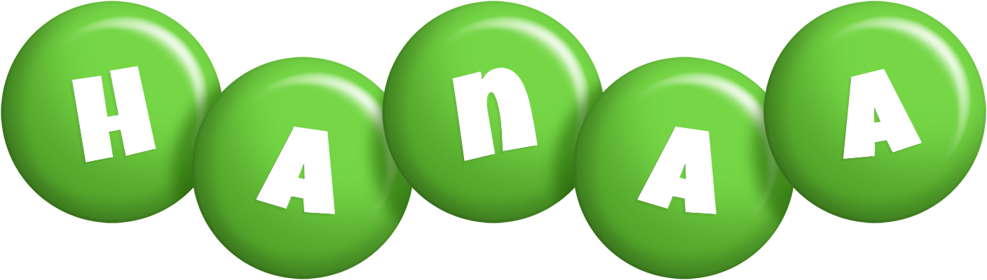 Hanaa candy-green logo