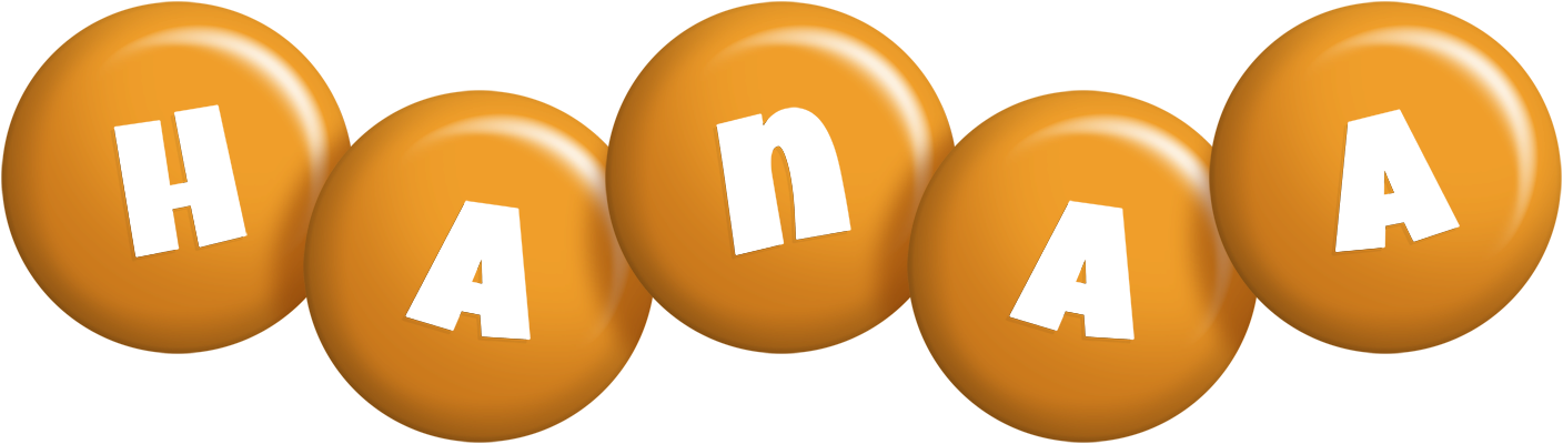 Hanaa candy-orange logo