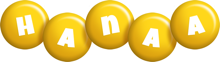 Hanaa candy-yellow logo