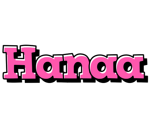 Hanaa girlish logo
