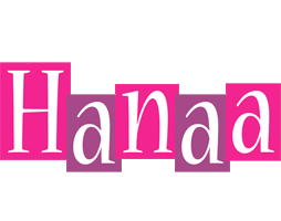 Hanaa whine logo
