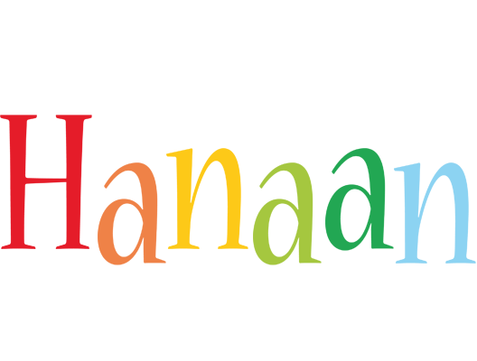 Hanaan birthday logo