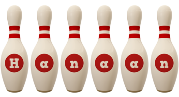 Hanaan bowling-pin logo