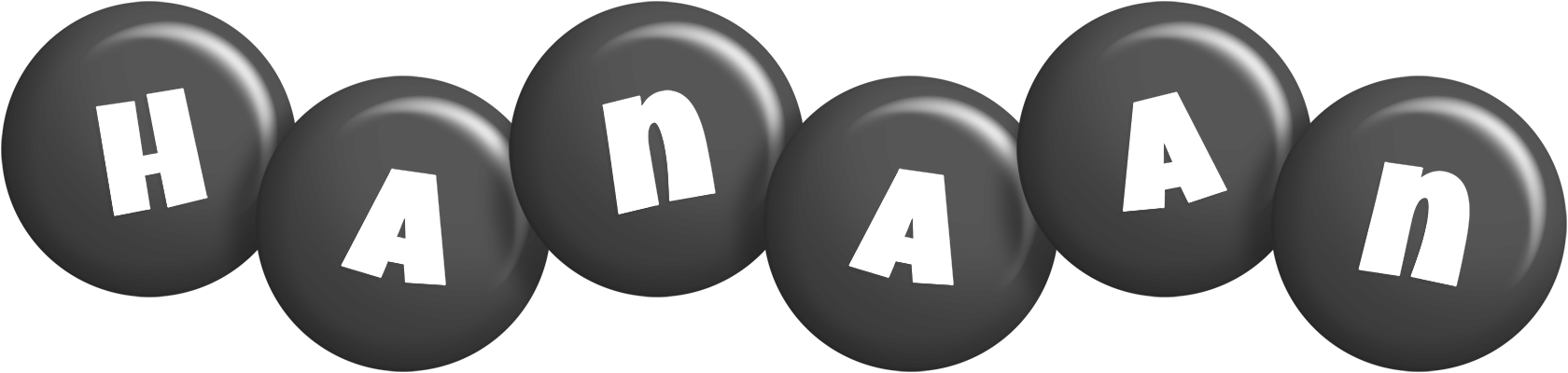 Hanaan candy-black logo