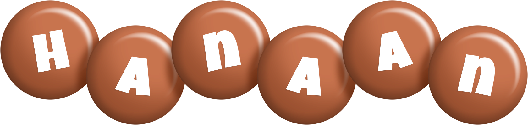 Hanaan candy-brown logo