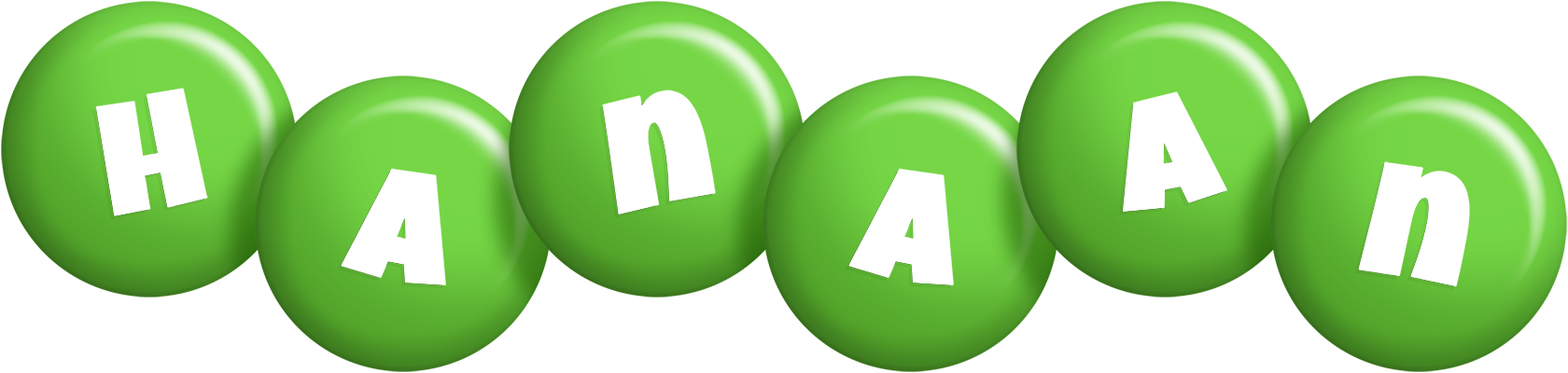 Hanaan candy-green logo