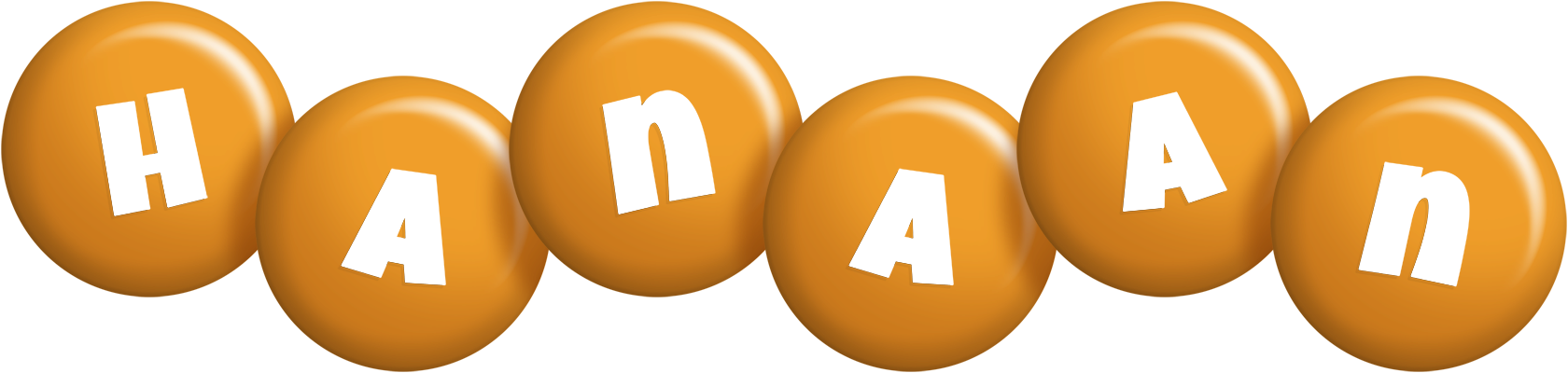 Hanaan candy-orange logo