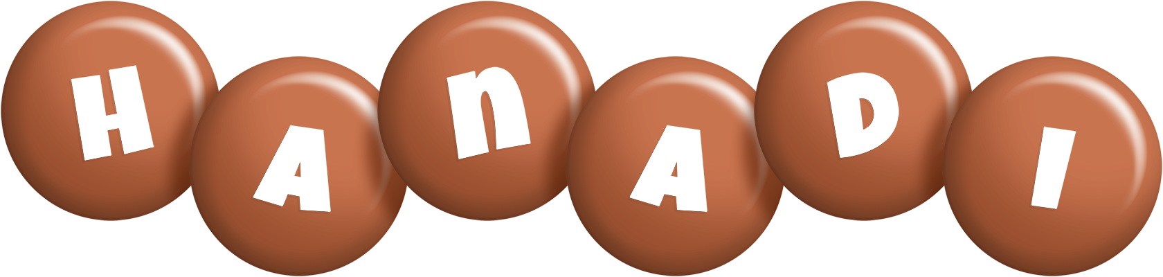 Hanadi candy-brown logo