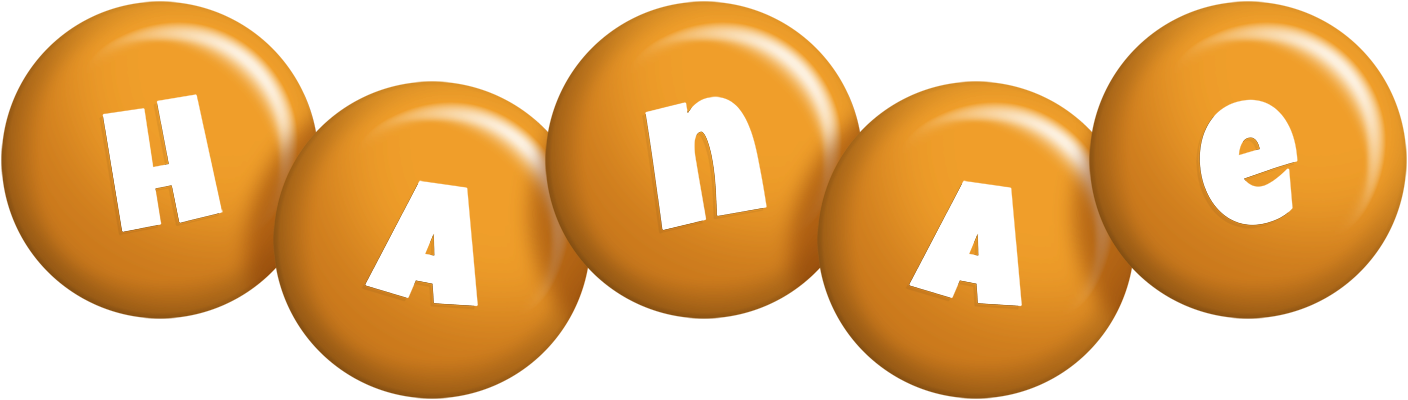 Hanae candy-orange logo