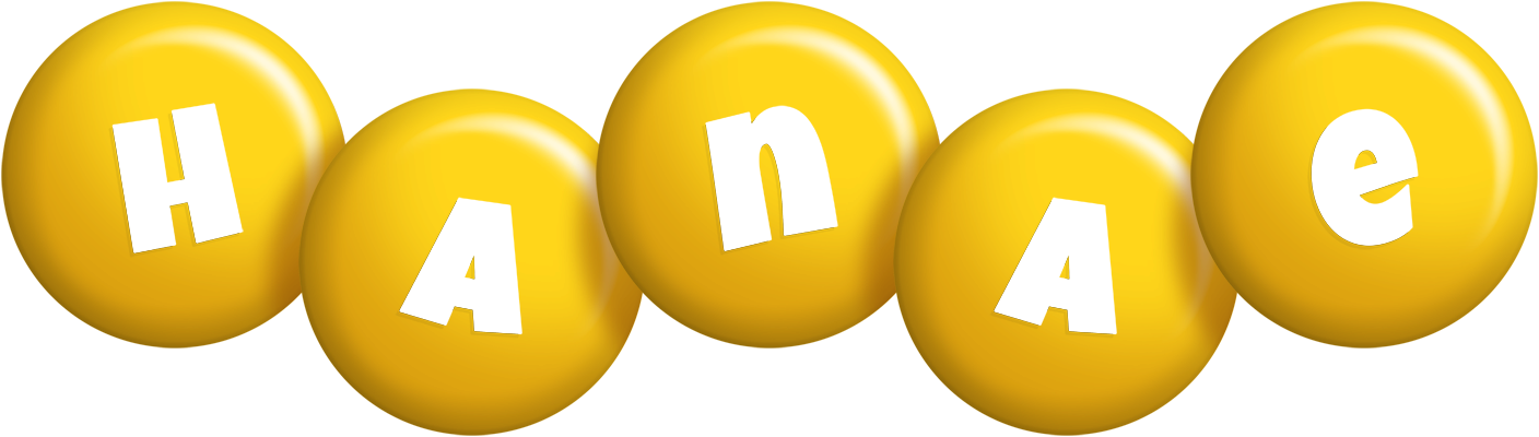 Hanae candy-yellow logo