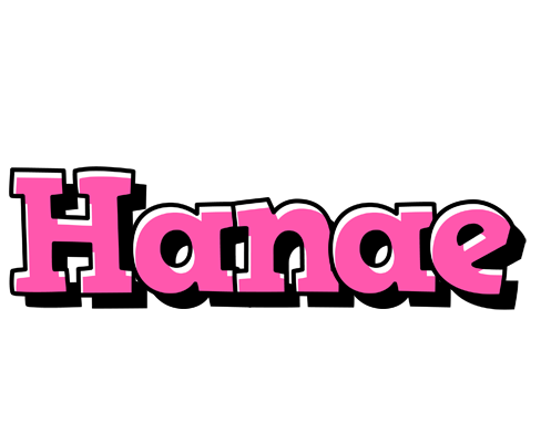 Hanae girlish logo