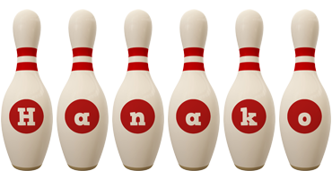 Hanako bowling-pin logo