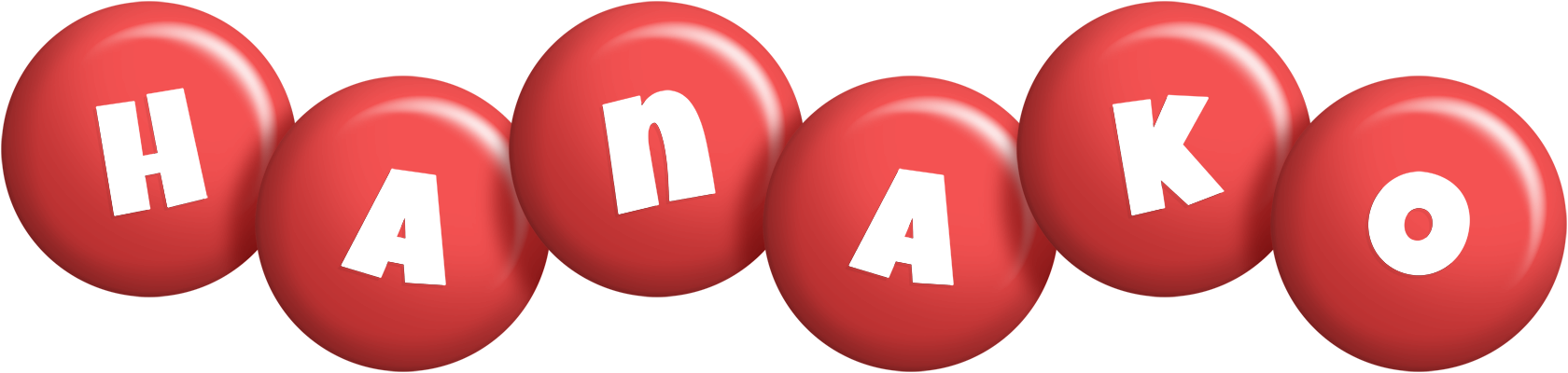 Hanako candy-red logo
