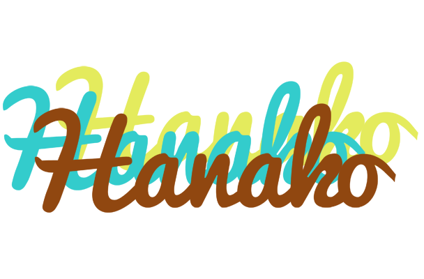 Hanako cupcake logo