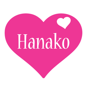 Hanako love-heart logo