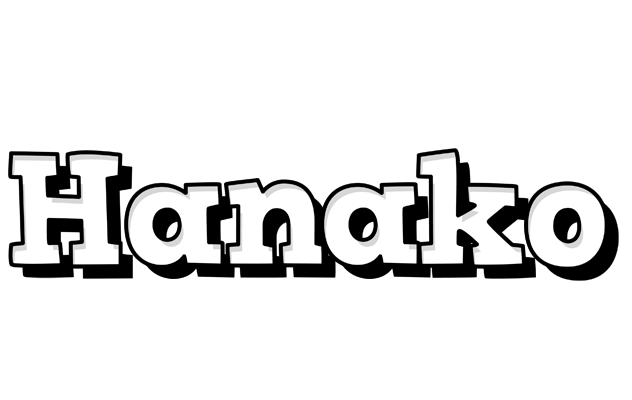 Hanako snowing logo
