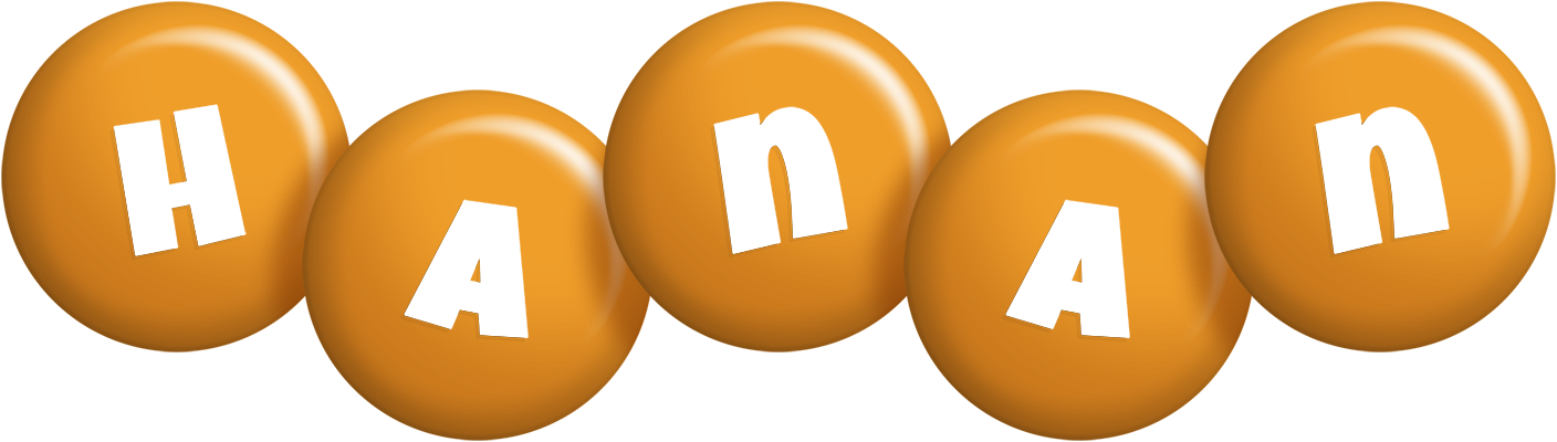Hanan candy-orange logo