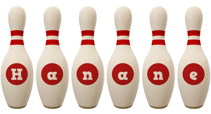 Hanane bowling-pin logo
