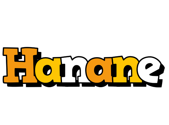 Hanane cartoon logo