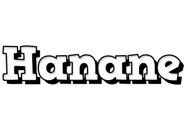 Hanane snowing logo