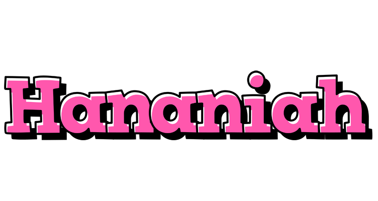 Hananiah girlish logo
