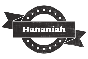 Hananiah grunge logo