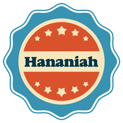 Hananiah labels logo