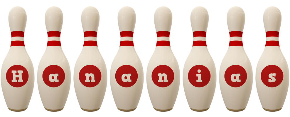 Hananias bowling-pin logo