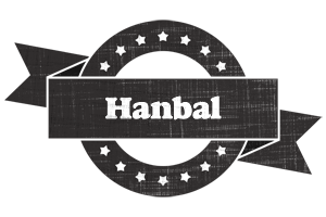 Hanbal grunge logo