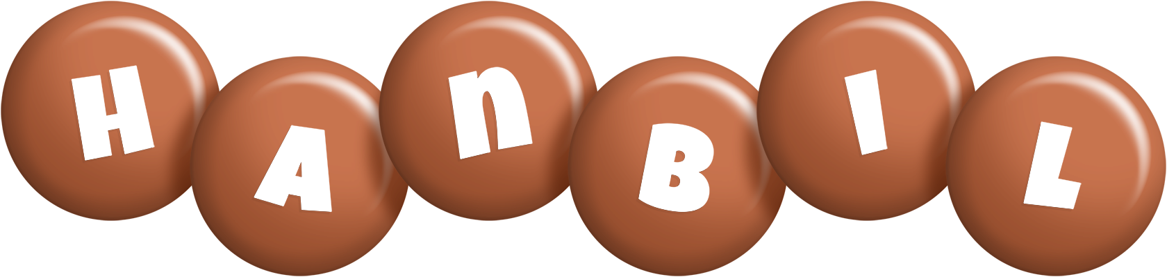 Hanbil candy-brown logo