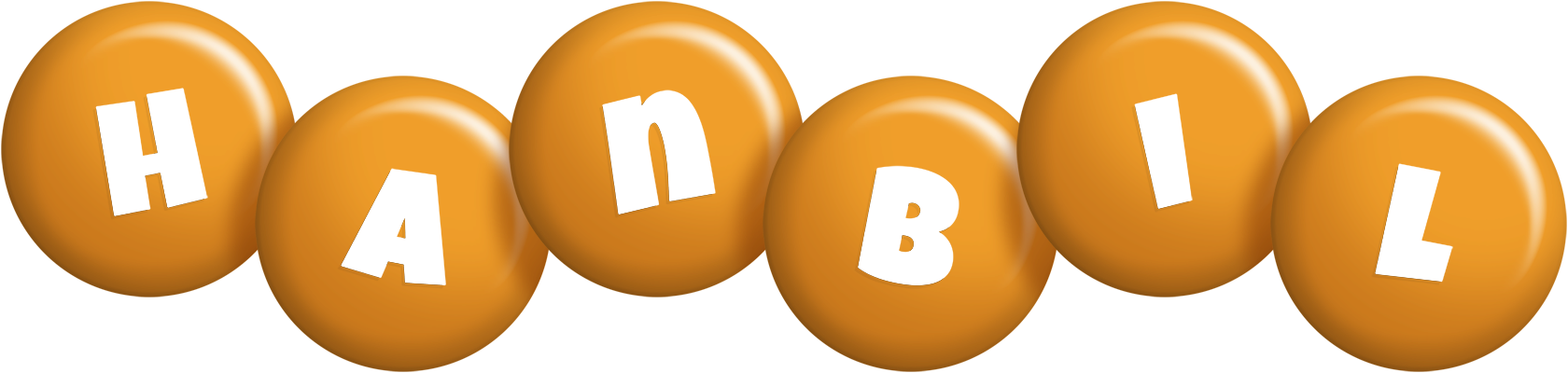 Hanbil candy-orange logo