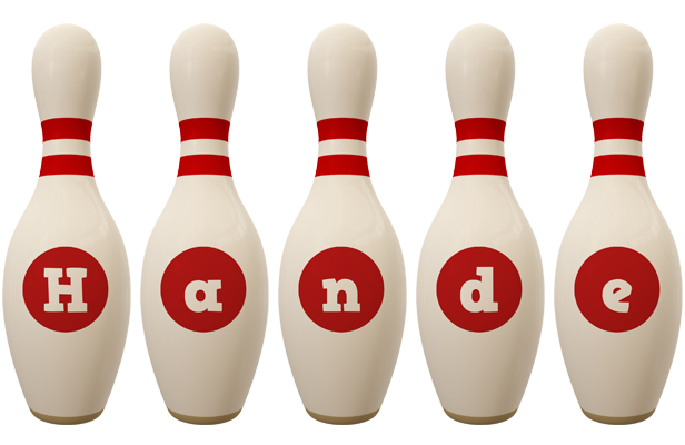 Hande bowling-pin logo
