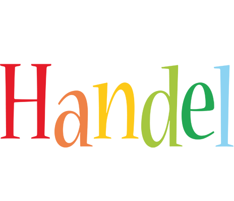 Handel birthday logo