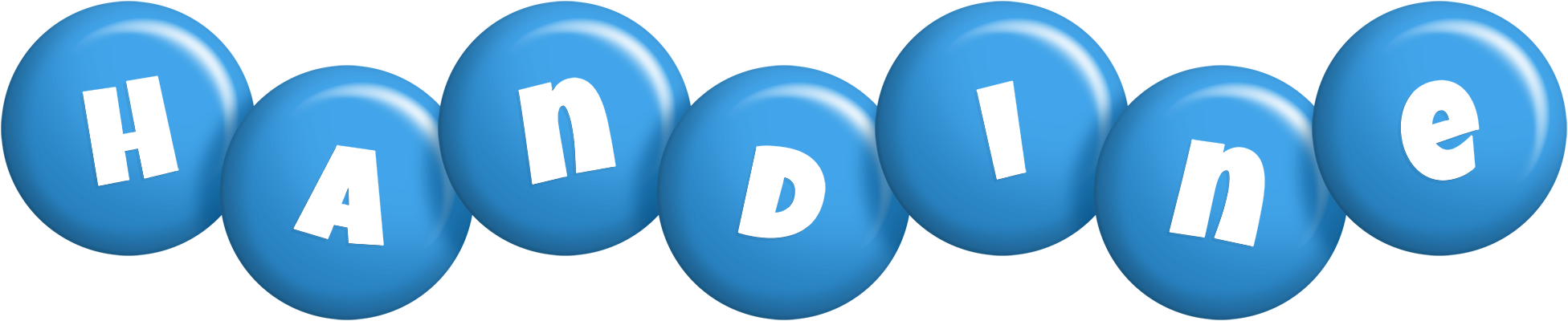 Handine candy-blue logo
