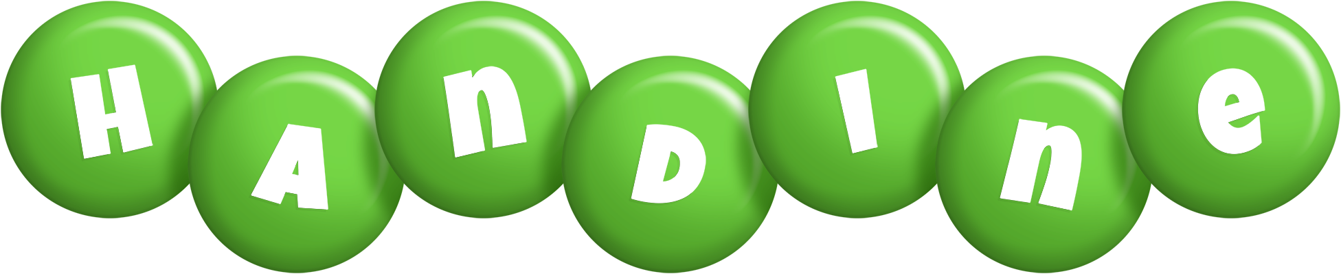 Handine candy-green logo