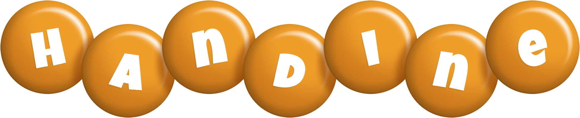 Handine candy-orange logo