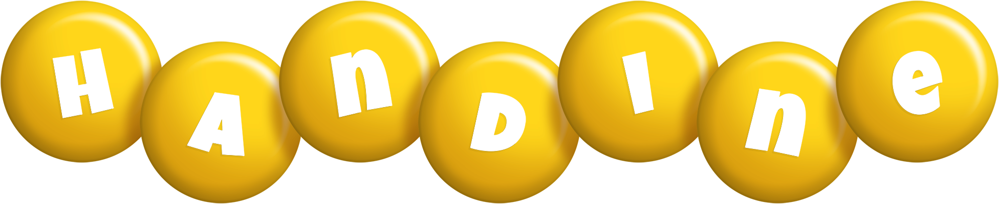 Handine candy-yellow logo