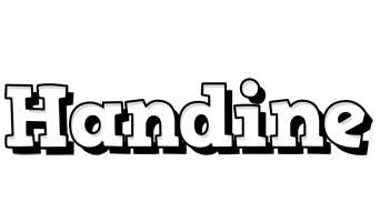 Handine snowing logo