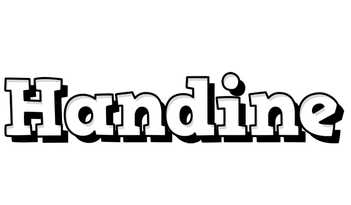 Handine snowing logo