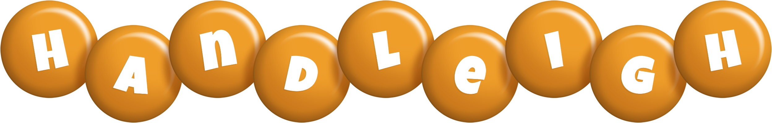 Handleigh candy-orange logo