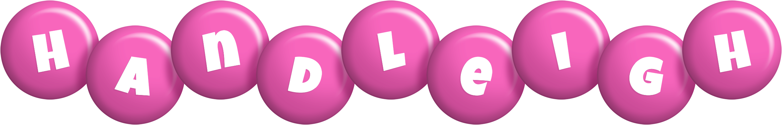 Handleigh candy-pink logo