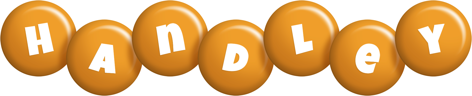 Handley candy-orange logo