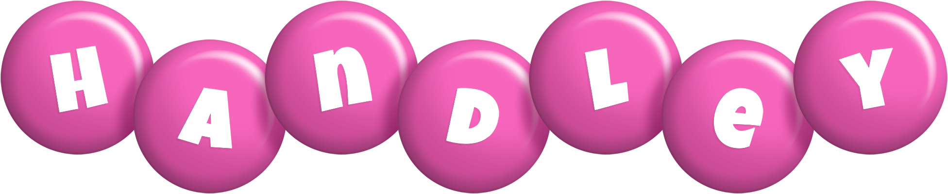Handley candy-pink logo