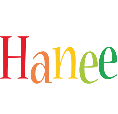 Hanee birthday logo