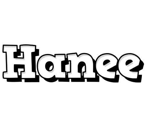 Hanee snowing logo